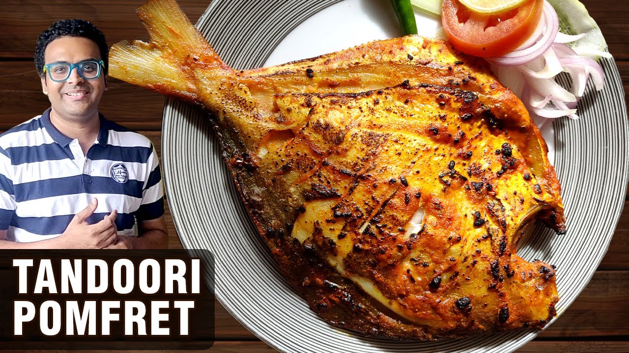 Tandoori Pomfret Recipe | How To Make Tandoori Pomfret At Home | Fish Recipe By Chef Varun Inamdar