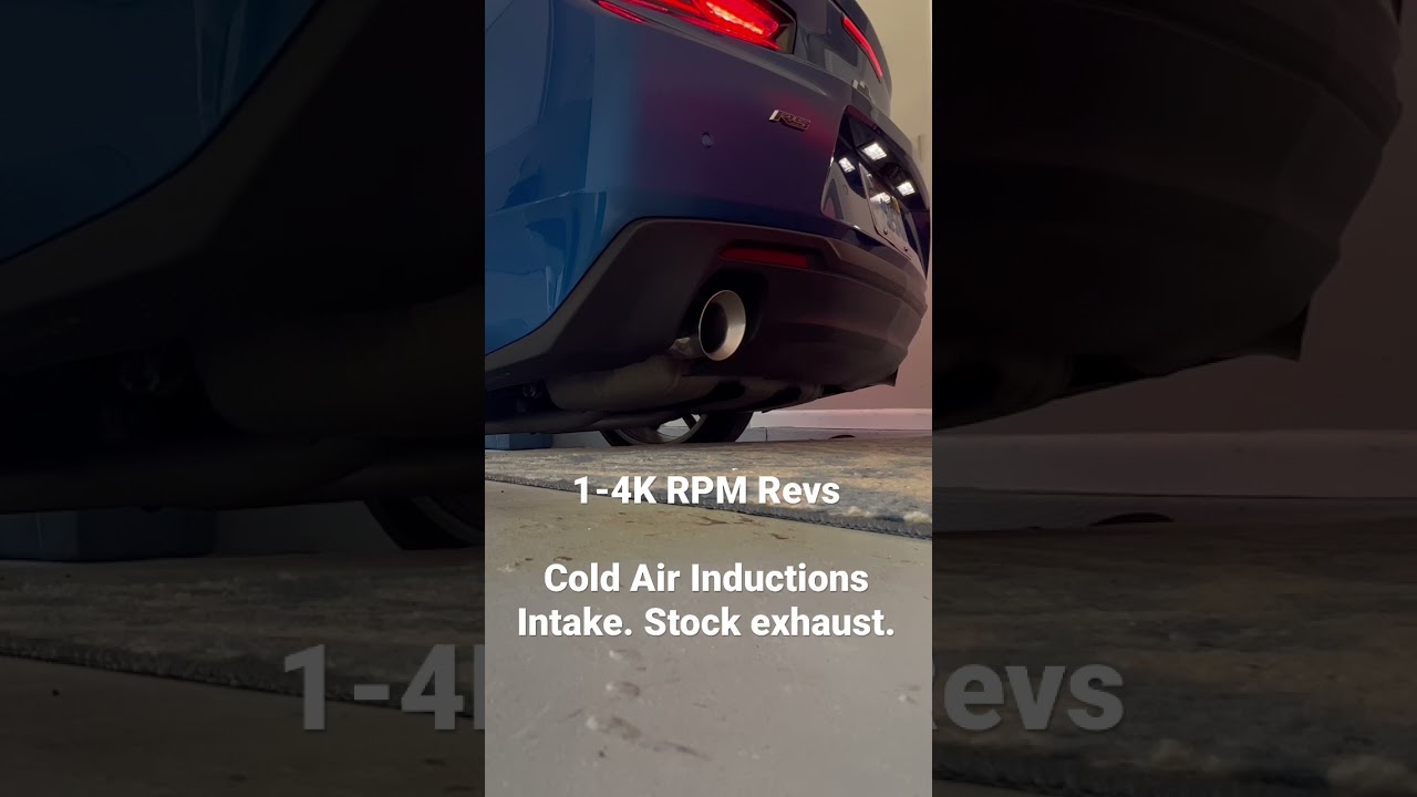2017 Camaro 3.6L 2LT RS w/ Cold Air Inductions Intake & Stock Exhaust, Revs.