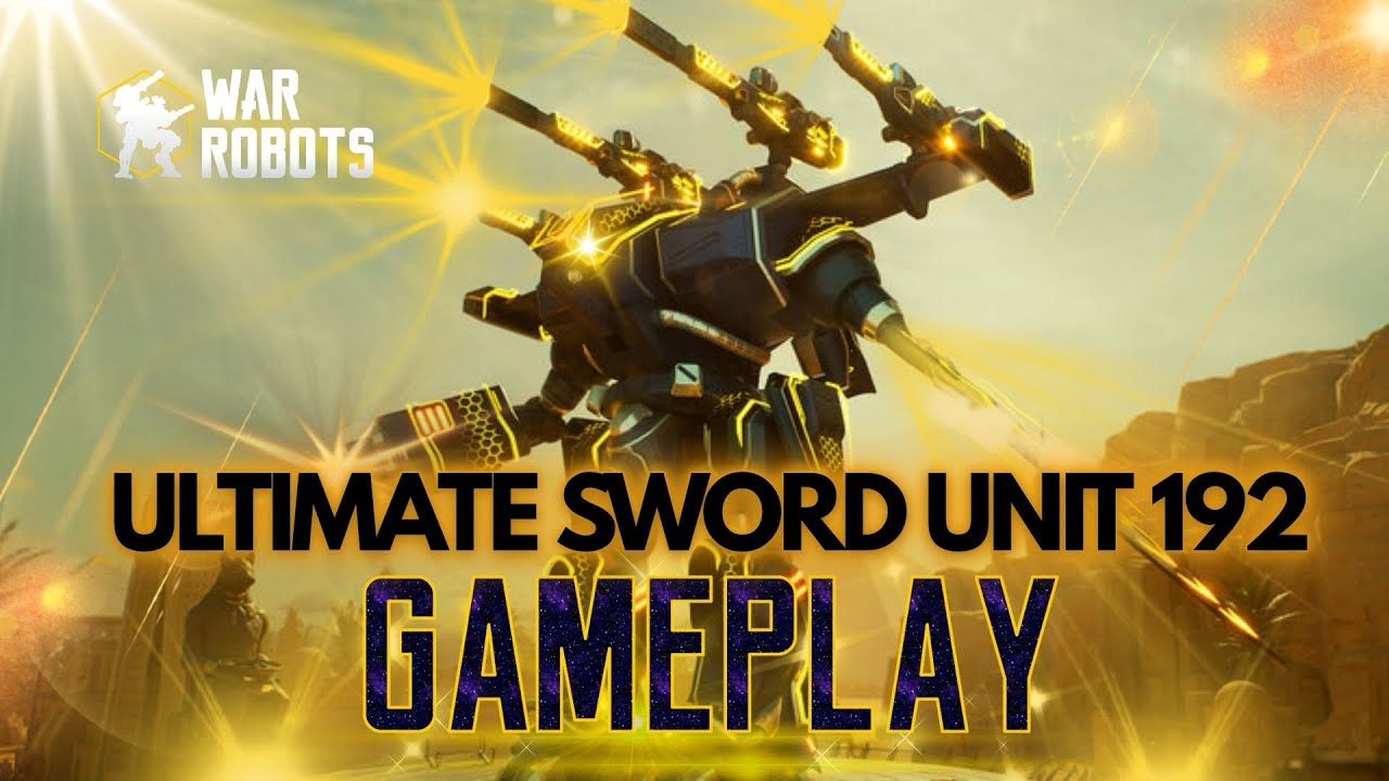 Ultimate Sword unit 192 War robots test server Gameplay, Cuts like a boss!