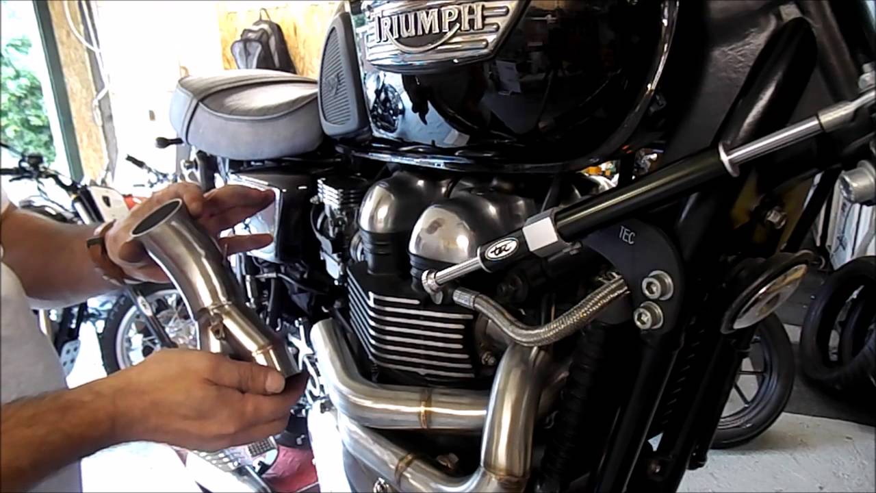 TEC new DESERT 2-1 stainless high level exhaust fitting/ running sound video