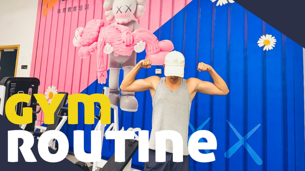Gym routine in China 🇨🇳💪🏼*Fan moment gone wrong 🤔