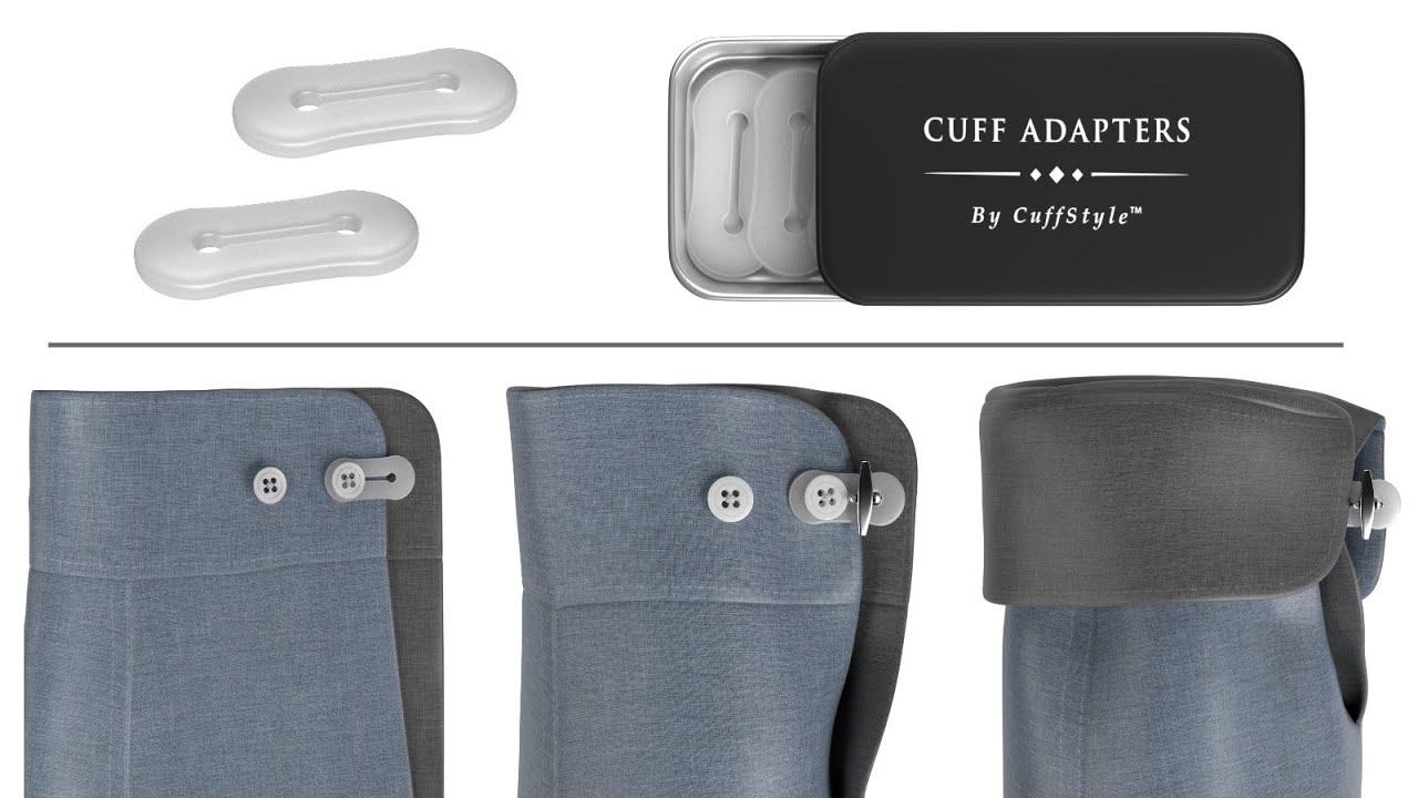 How to Wear Cufflinks without French Cuff Dress or Button Shirt using Cuff Adapters - Wardrobe Hack