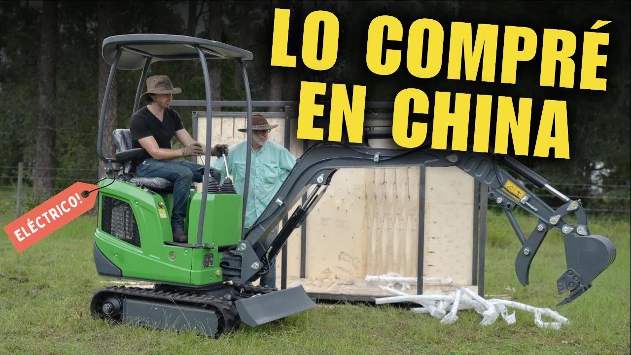 ¡Probando mi miniexcavadora eléctrica de China!