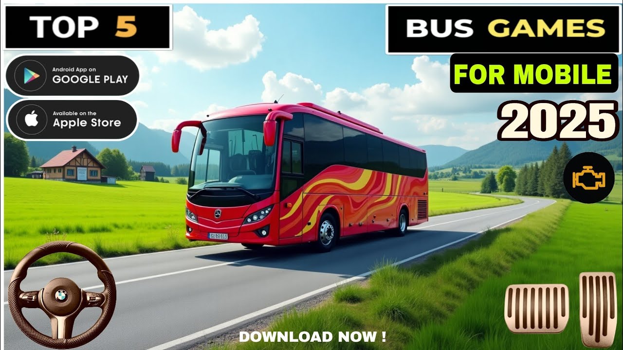 Top 5 Best Bus Simulator Games For Android 2025 | Best Bus Driving Games For Android||