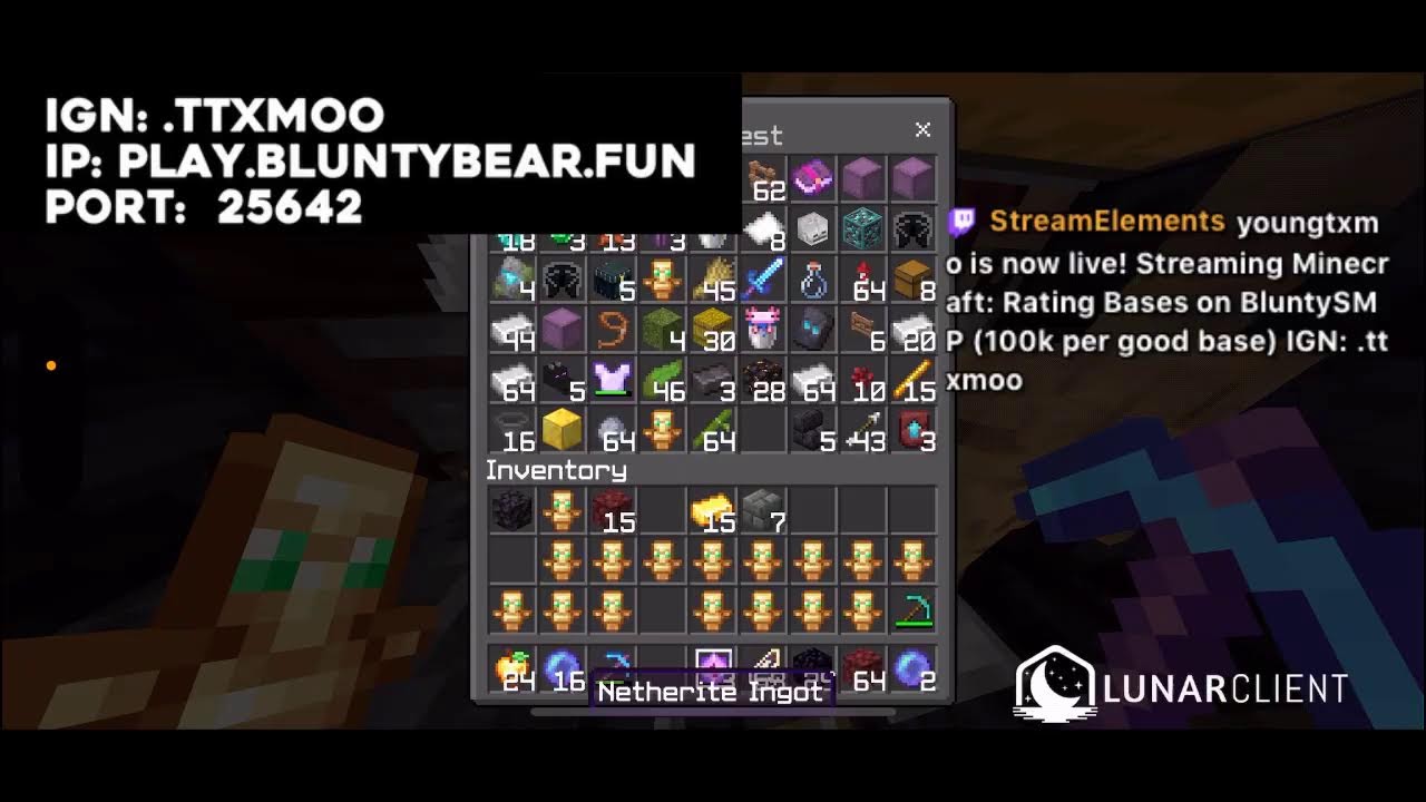 Rating bases on **BLUNTY SMP** 100k each IGN .ttxmoo