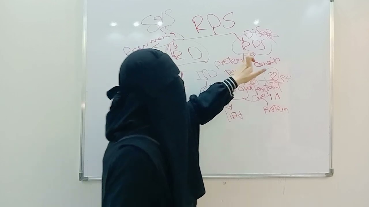 شرح RDS (respiratory distress syndrome)  متلازمة ضيق التنفس عند الاطفال  المبتسرين
