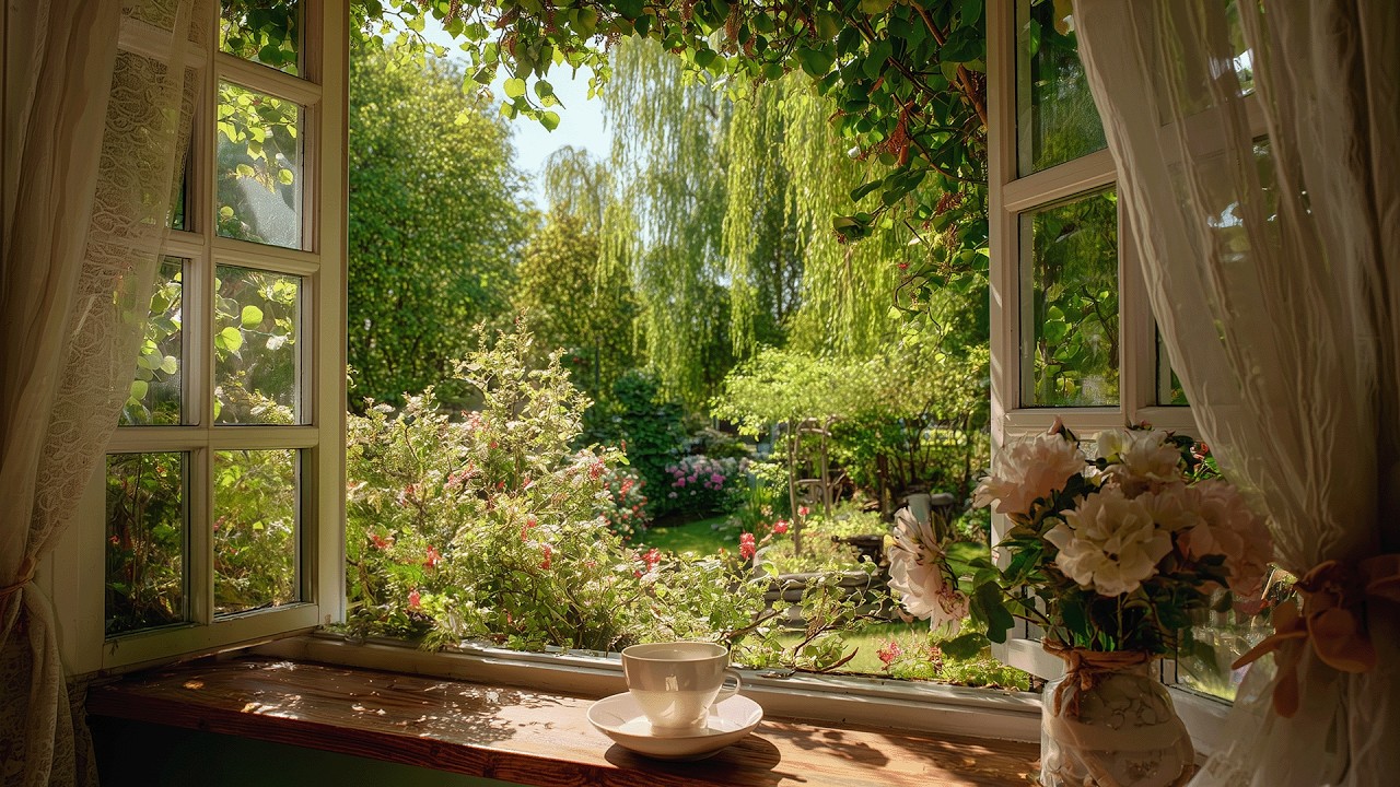 cozy mornings & dreamy piano tunes | a playlist for quiet moments in the spring garden