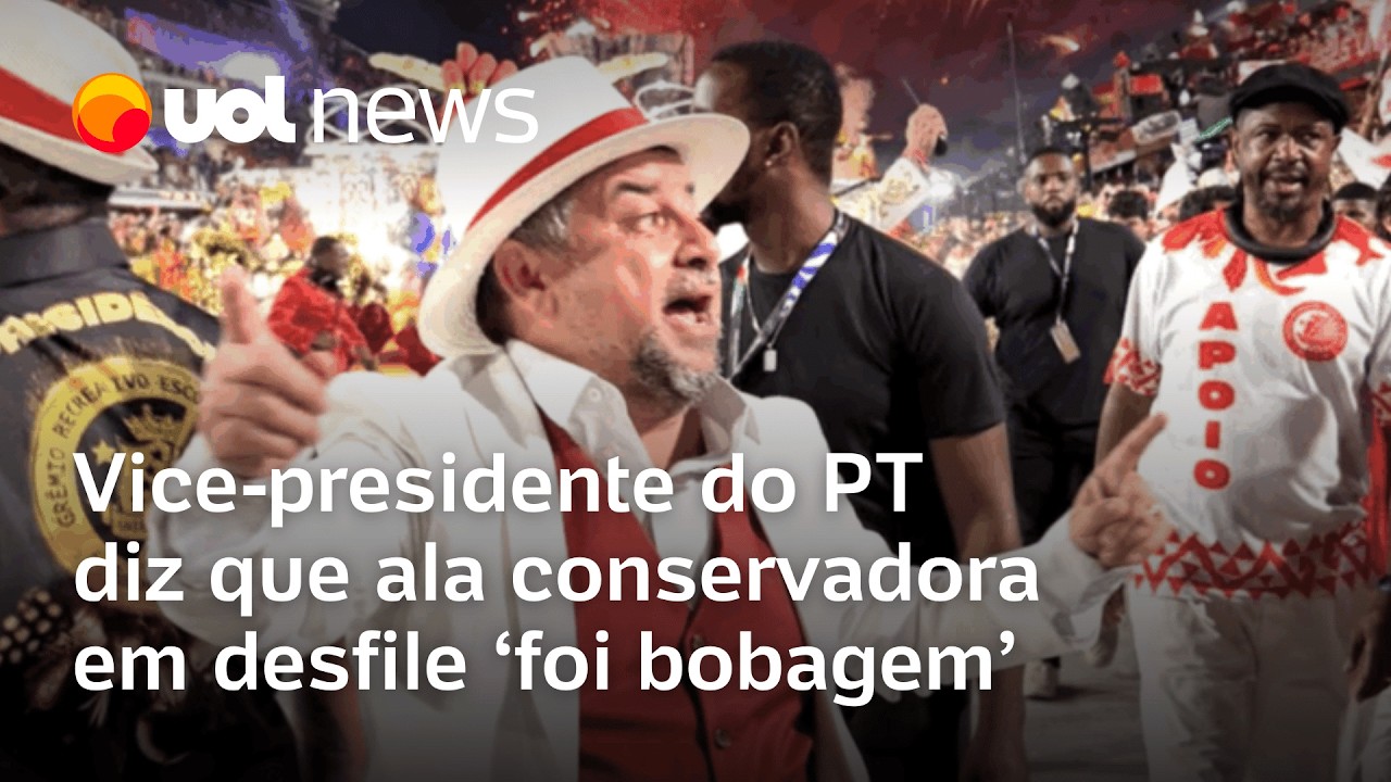 Vice-presidente do PT diz que ala conservadora em desfile da Acadêmicos de Niterói foi 'bobagem'