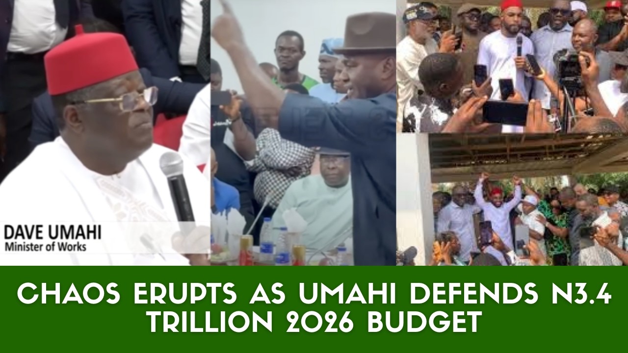 VIDEO: CHAOS ERUPTS AS UMAHI DEFENDS N3.4 TRILLION 2026 BUDGET