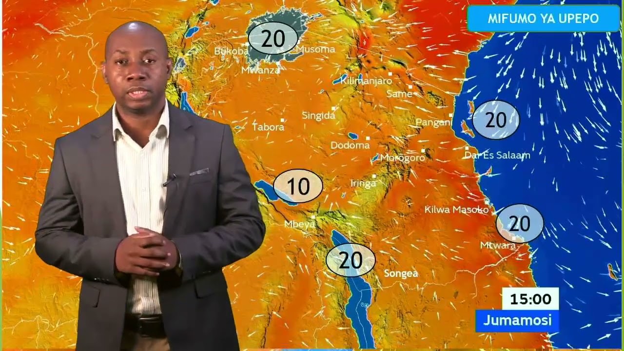 UTABIRI WA HALI YA HEWA KWA SAA 24 ZIJAZO KUANZIA SAA 3.00 USIKU WA LEO TAREHE : 20/02/2026.