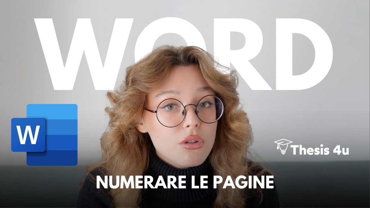 ⁉️ Come NUMERARE le pagine WORD della TESI 📖