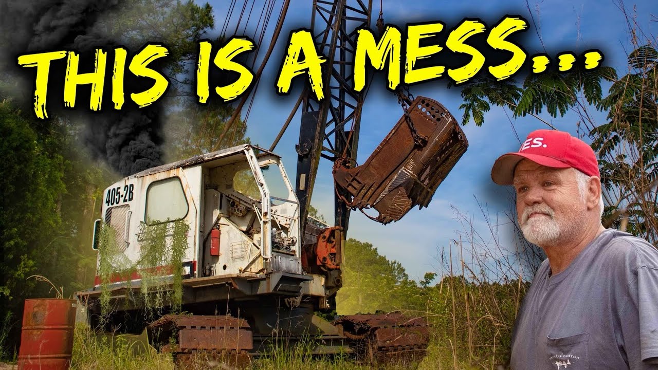RARE DETROIT Dragline in Florida sandpit! Will it ever dig again?