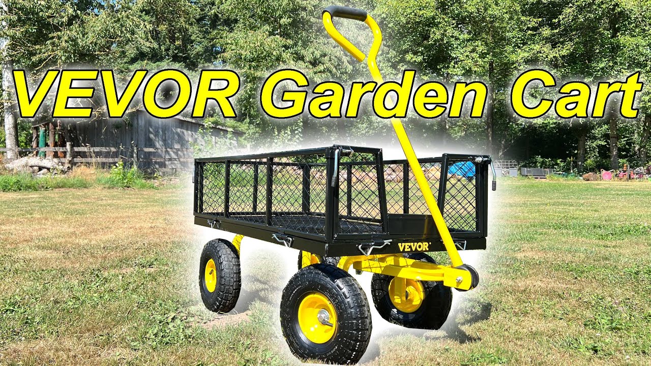 SAVE YOUR BACK! VEVOR Garden Cart Unboxing, Assembly and USE! #vevor @vevor.official