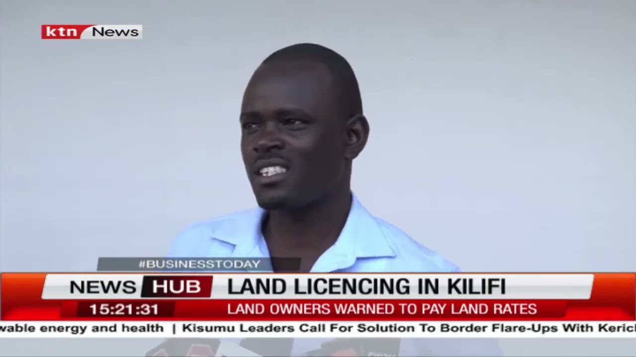 Land owners warned to pay land rates in Kilifi County