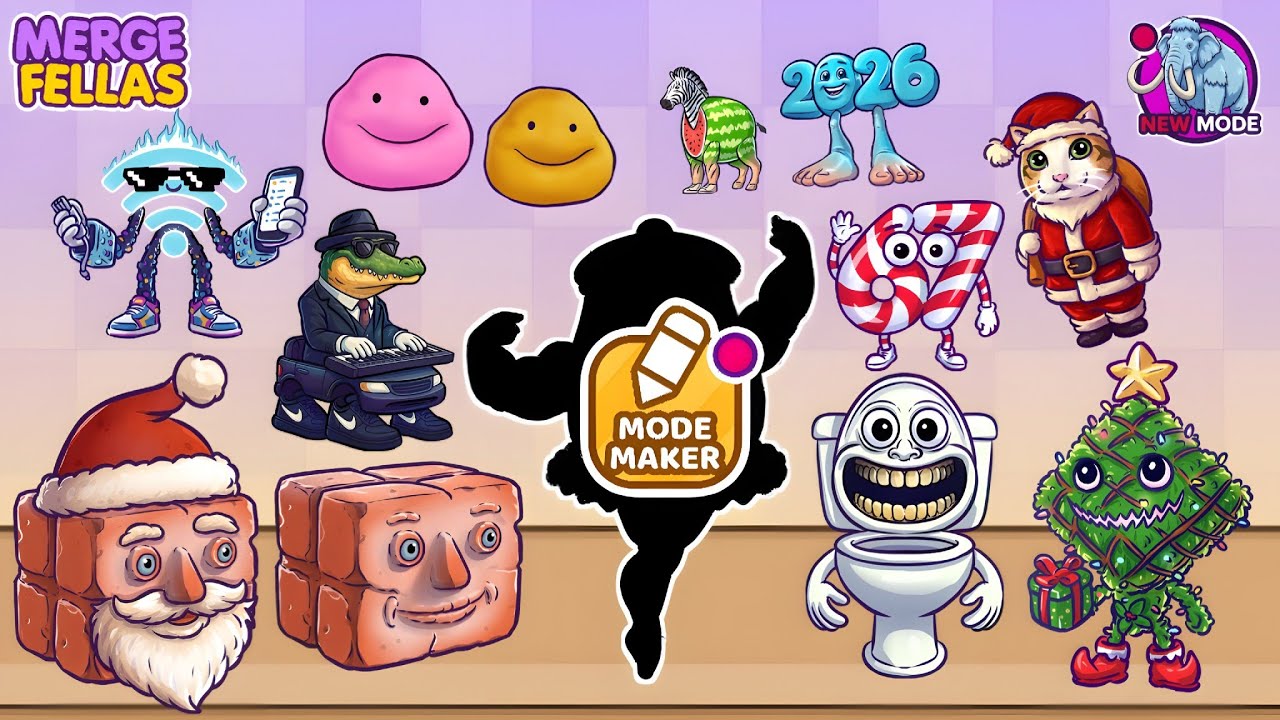 Merge Fellas Italian Hybrid Brainrot 2 Maker Mode 15 Gameplay | NEW MODE – Reaching Max Level