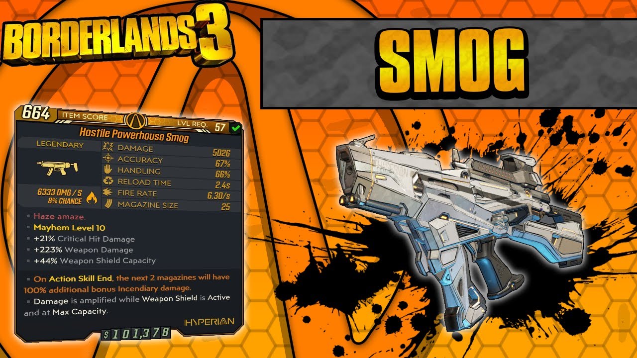 Borderlands 3 | Smog Legendary Weapon Guide (Bee Shield Gun!!)