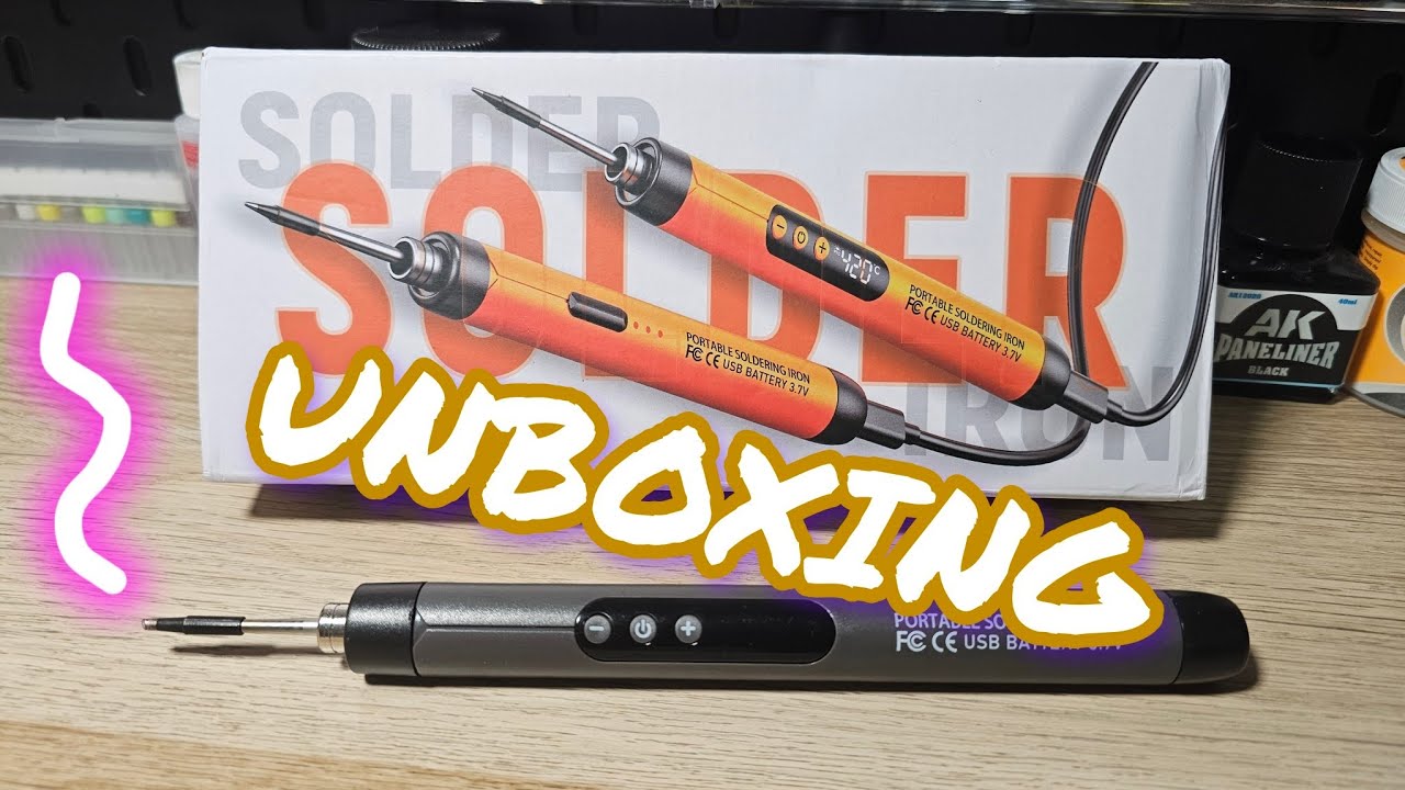 UNBOXING Battery Powered Soldering Iron Kit from AliExpress