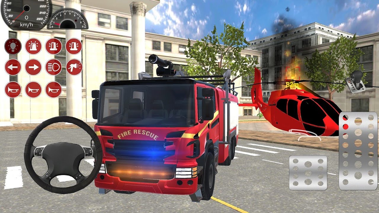 Best Fire Truck Game 2025? | City Emergency & Helicopter Rescue! (Android)