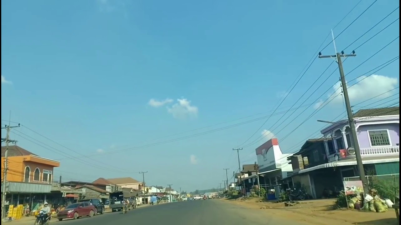 Paksong city in LAOS