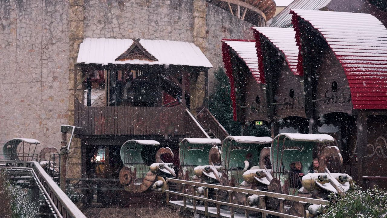 Phantasialand und der Würmling Express im Schnee - POV