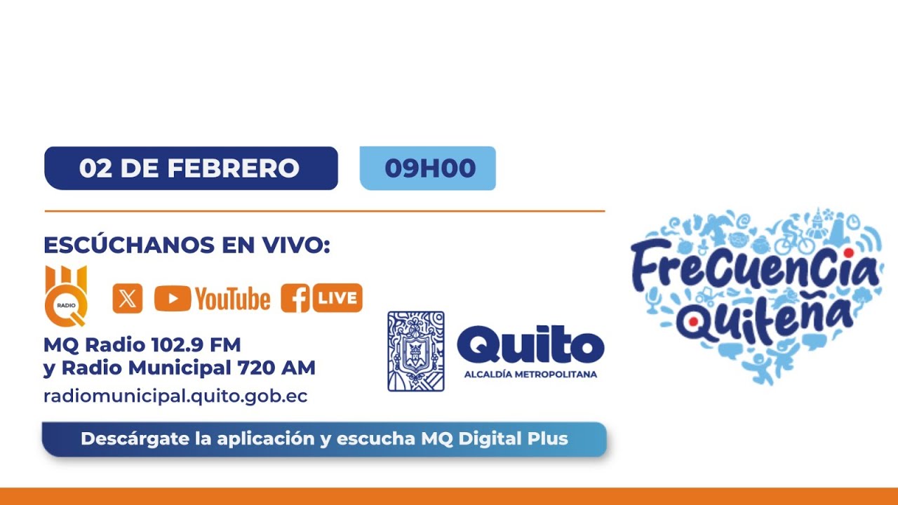 📺 #FrecuenciaQuiteña | Sigue en vivo el informe semanal 121 del alcalde de Quito, Pabel Muñoz.
