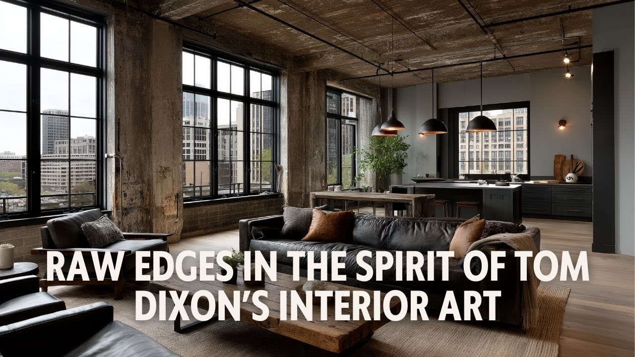 Urban Industrial Apartments Styled with Raw Edges in the Spirit of Tom Dixon’s Interior Art