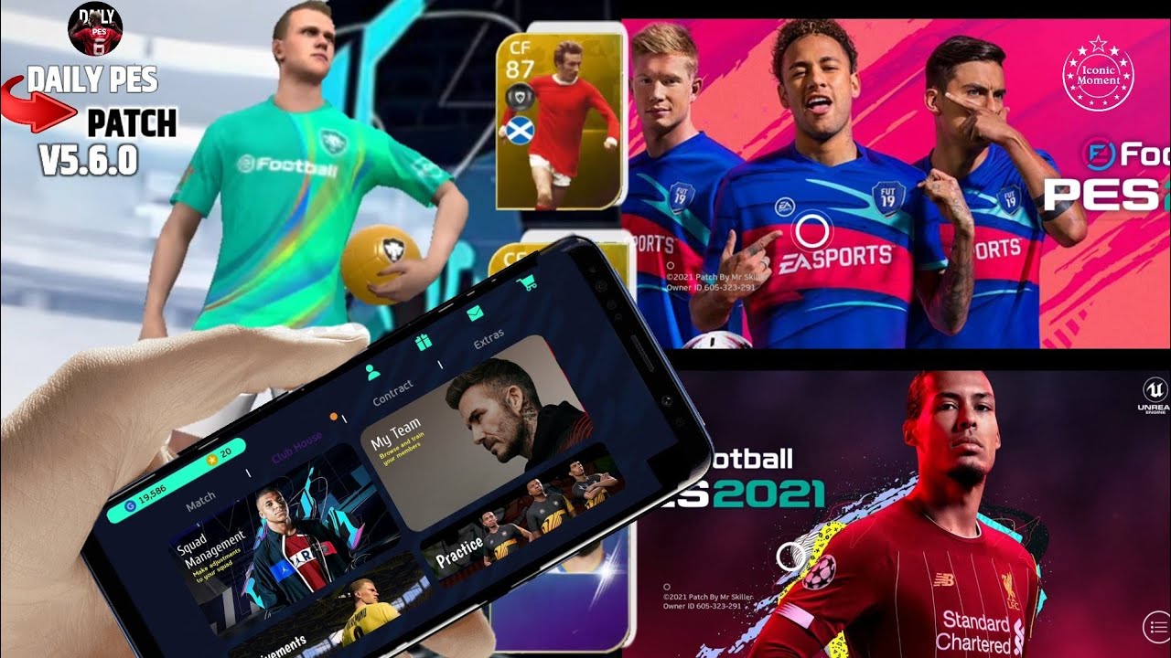 [1.2GB] eFootball PES 2022 Mobile V5.6.0 FIFA&nbsp; Patch Android Best Graphics New Menu & Kits original