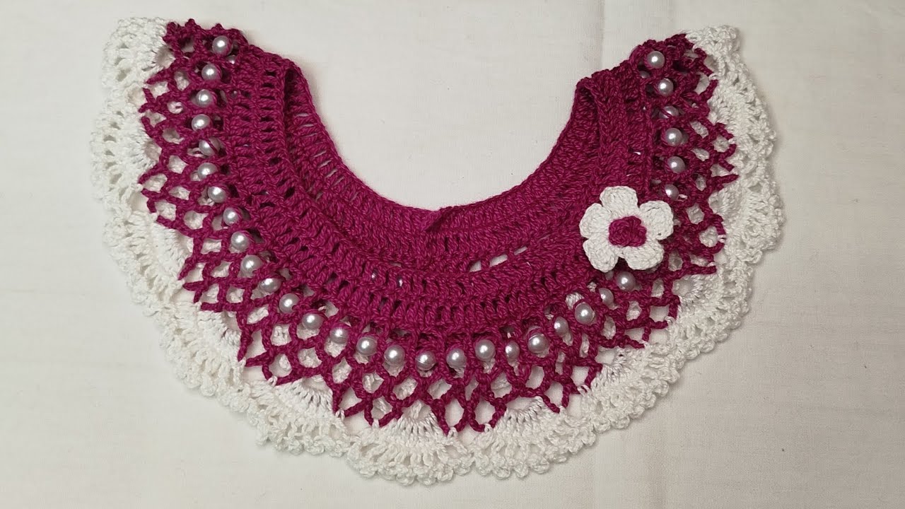 Very easy and beautiful  crochet collar design /crochet neck/কুশি কাটার গলার  ডিজাইন. 