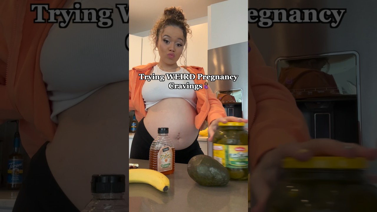 Trying WEIRD Pregnancy Cravings #shorts