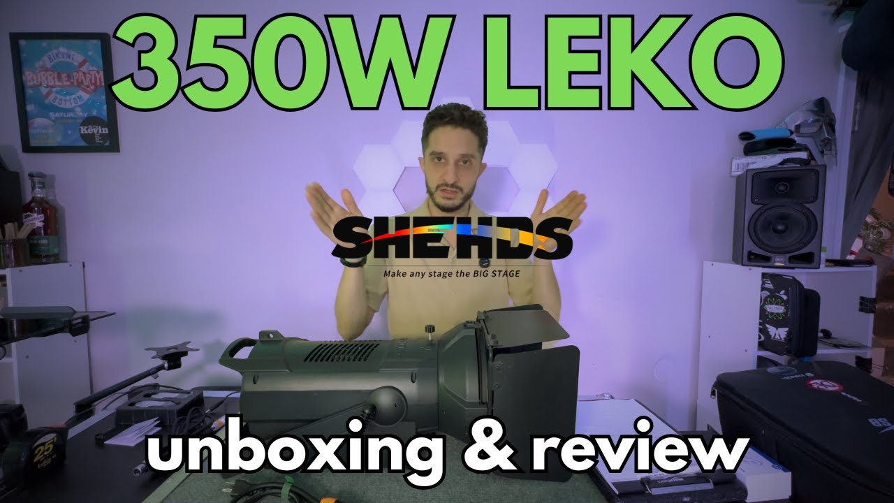 Распаковка SHEHDS 350W LEKO! - Это НОВЫЙ свет для мобильных диджеев?