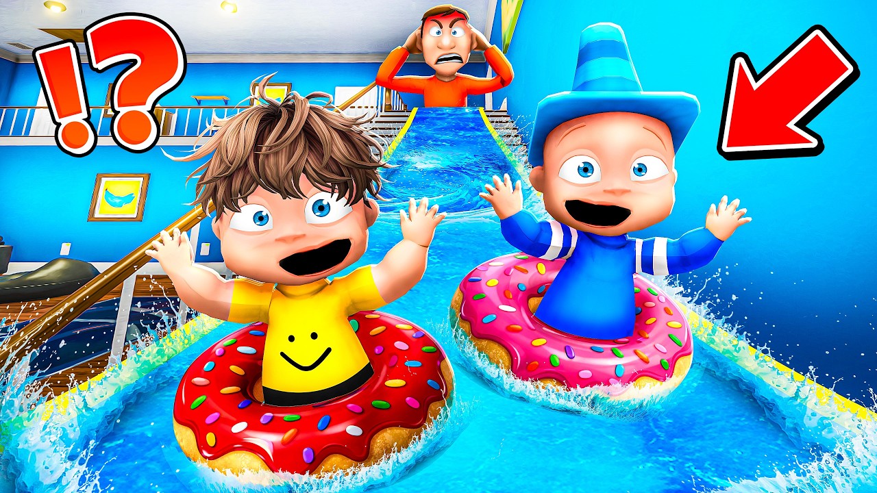 Turning my Daddy's House into a WATERSLIDE!! (Who's Your Daddy)