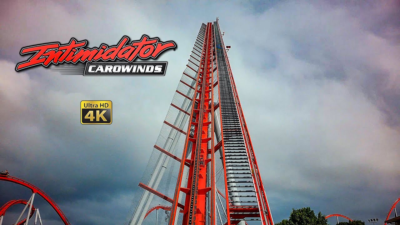 2023 Intimidator Roller Coaster On Ride 4K POV Carowinds