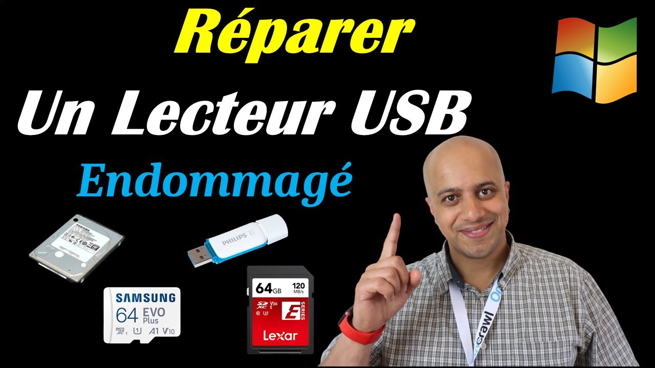 COMMENT REPARER  CLE USB - DISQUE DUR - CARTE SD et MICRO SD SOUS WINDOWS
