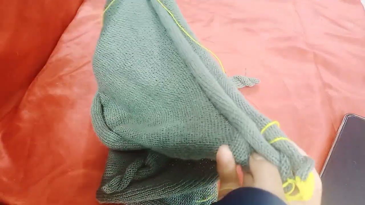 Como hacer un poncho dama en máquina de tejer