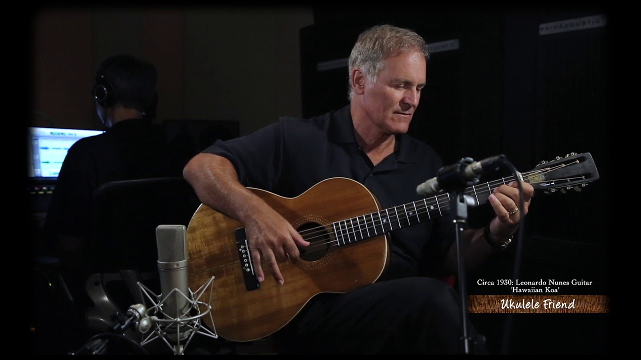 Jeff Linsky with 1930 Leonardo Nunes Guitar - Tune 2 (UKULELE FRIEND - Studio Recording)