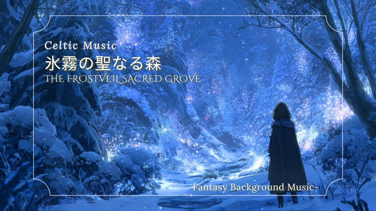 【ケルト音楽/Celtic Music】氷霧の聖なる森｜精霊が眠る氷の森を歩く幻想BGM《60min》（作業用・睡眠用・勉強用）