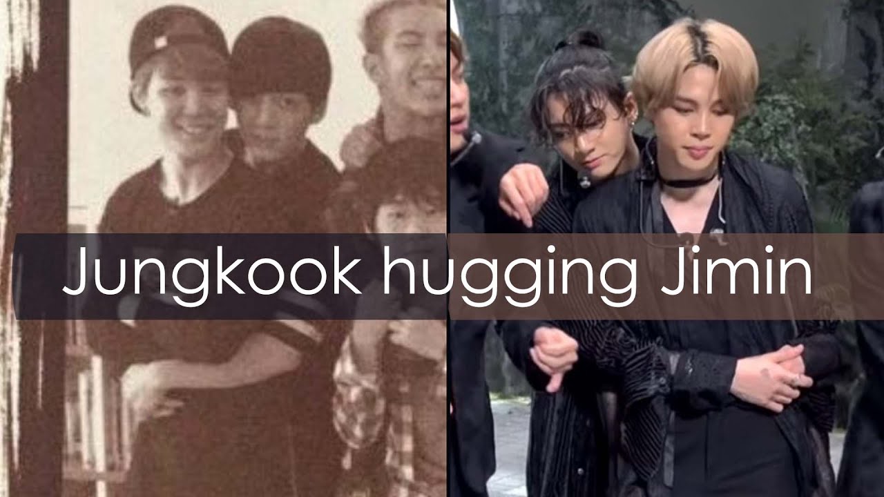 Jungkook hugging Jimin compilation | Jungkook giving Jimin a back hug