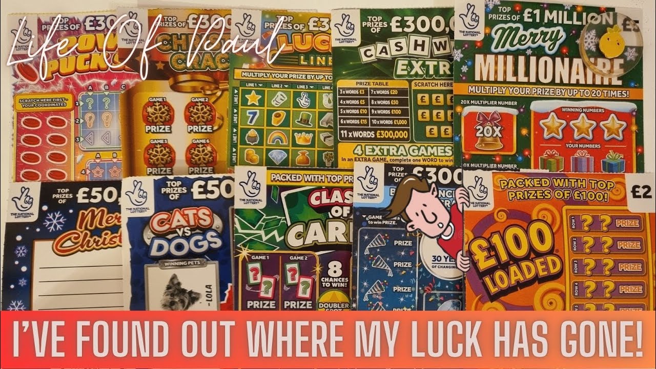 £27 scratch cards. I've found where my luck has gone!