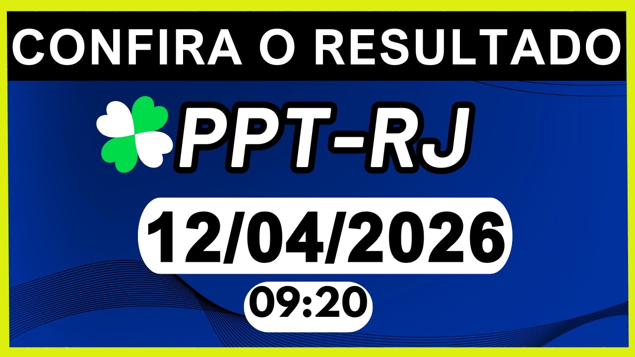 RESULTADO JB - PPT-RJ e LOOK-GO 09:20 | 12/04/2026