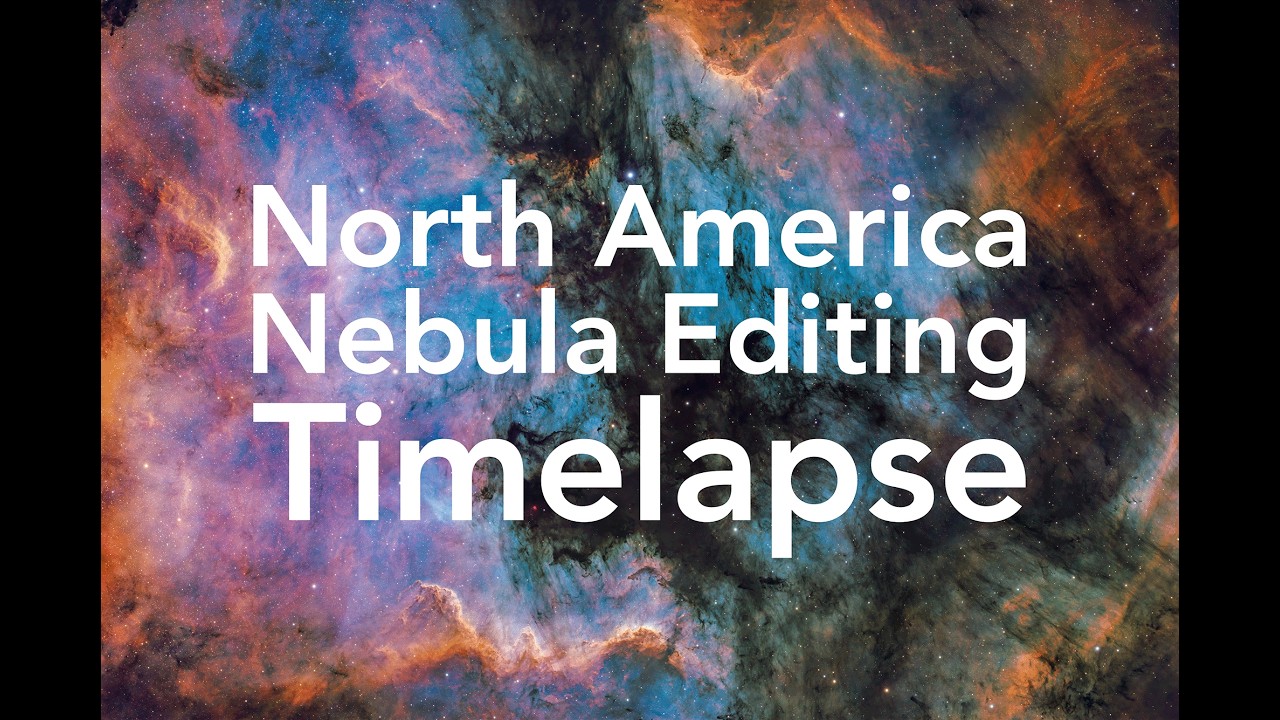 Astrophotography Edit Progress Timelapse - North America Nebula