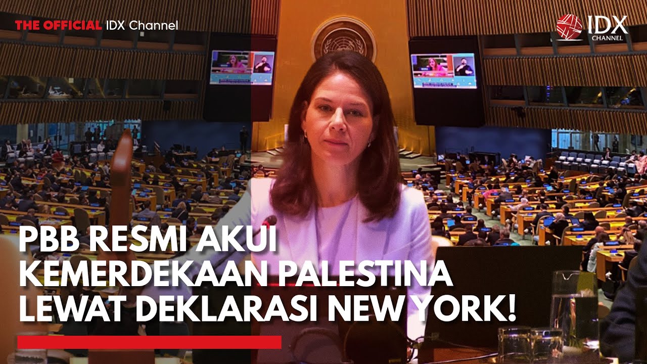Deklarasi New York, Sikap Resmi Majelis Umum PBB Akui Kemerdekaan Palestina | IDXC UPDATE