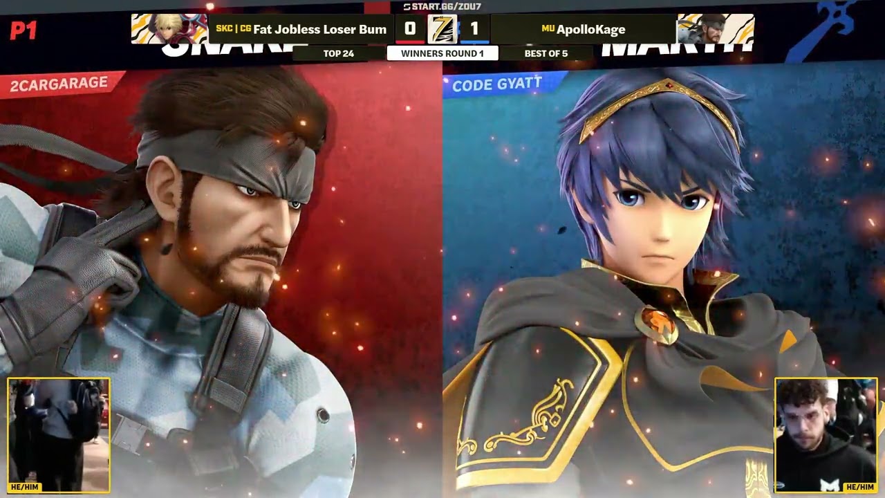 The Zou 7 - Apollokage (Snake) Vs Chumples (Shulk/Marth) - Top Cut Winners Round 1