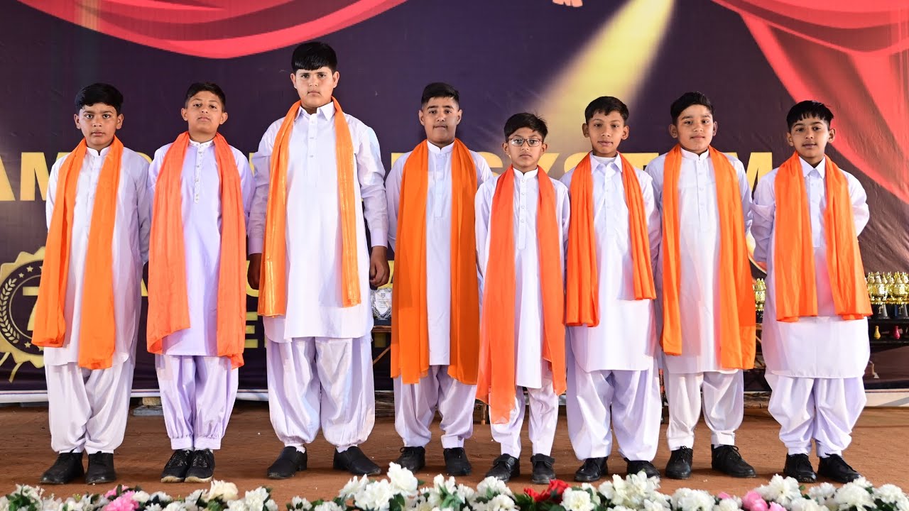 Student Bangra performance at Annual Ceremony 2025 of Al Akram School System khanpur khambi