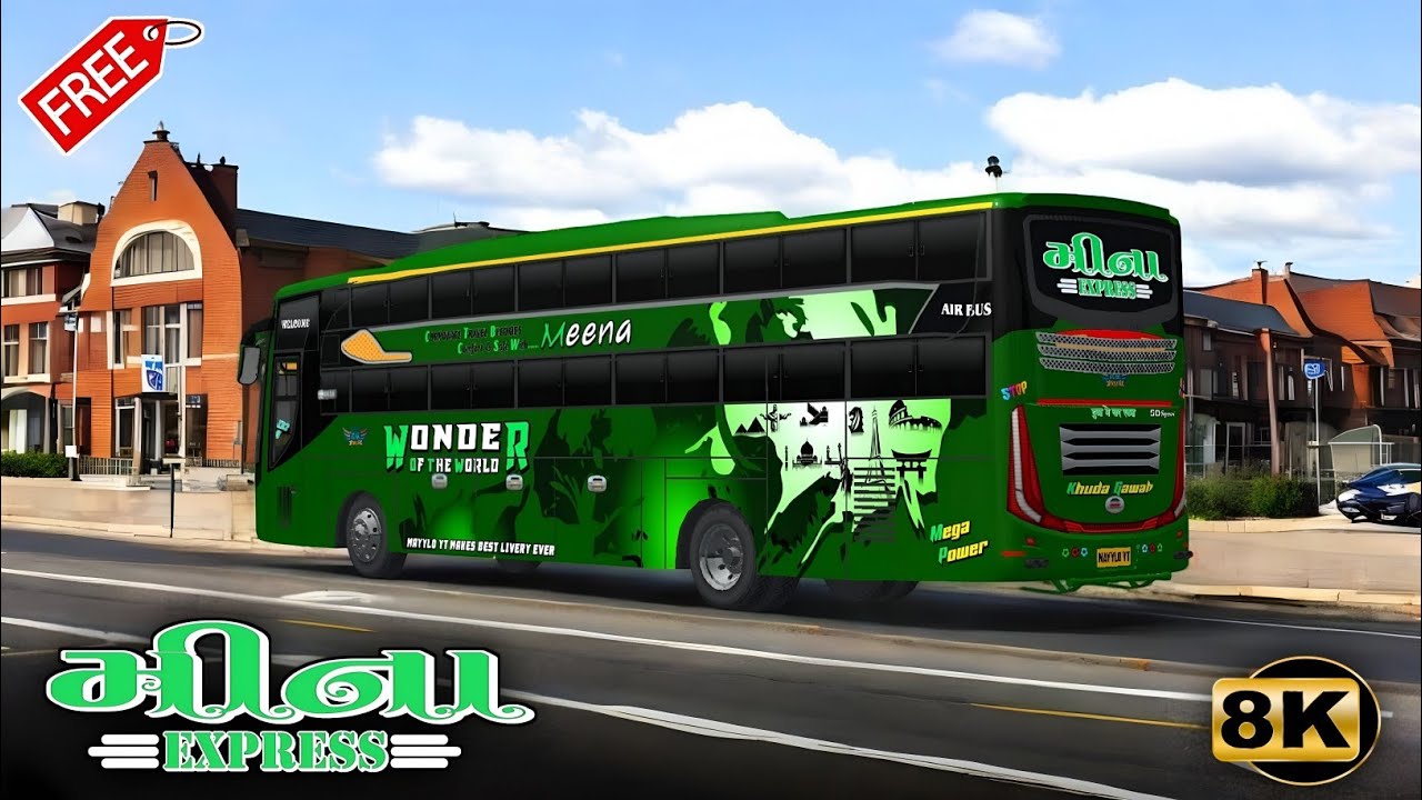 Meena Travels Livery | MAYYLO YT | Bus Simulator Indonesian | Bussid | Bussid Livery | Meena Travels