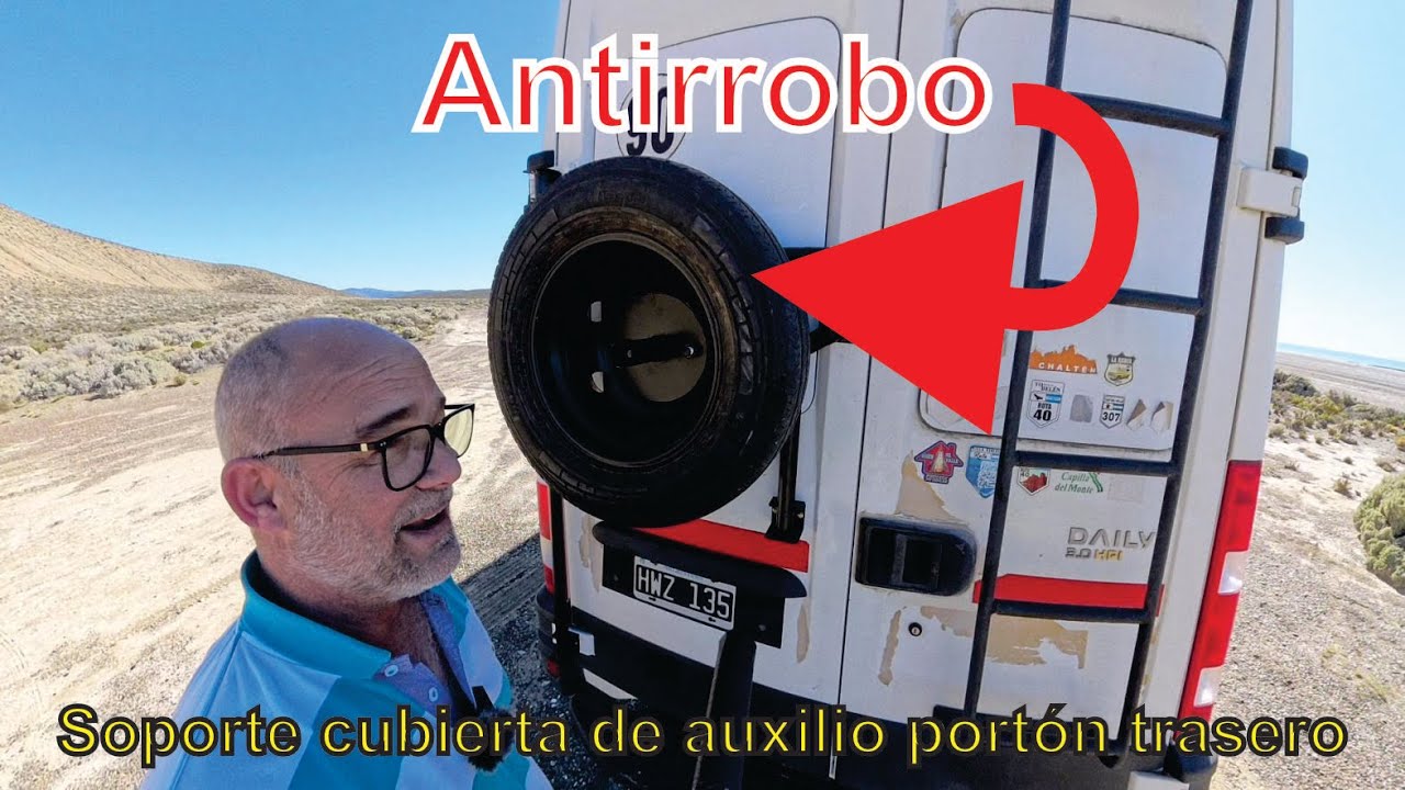 Soporte cubierta auxilio trasera