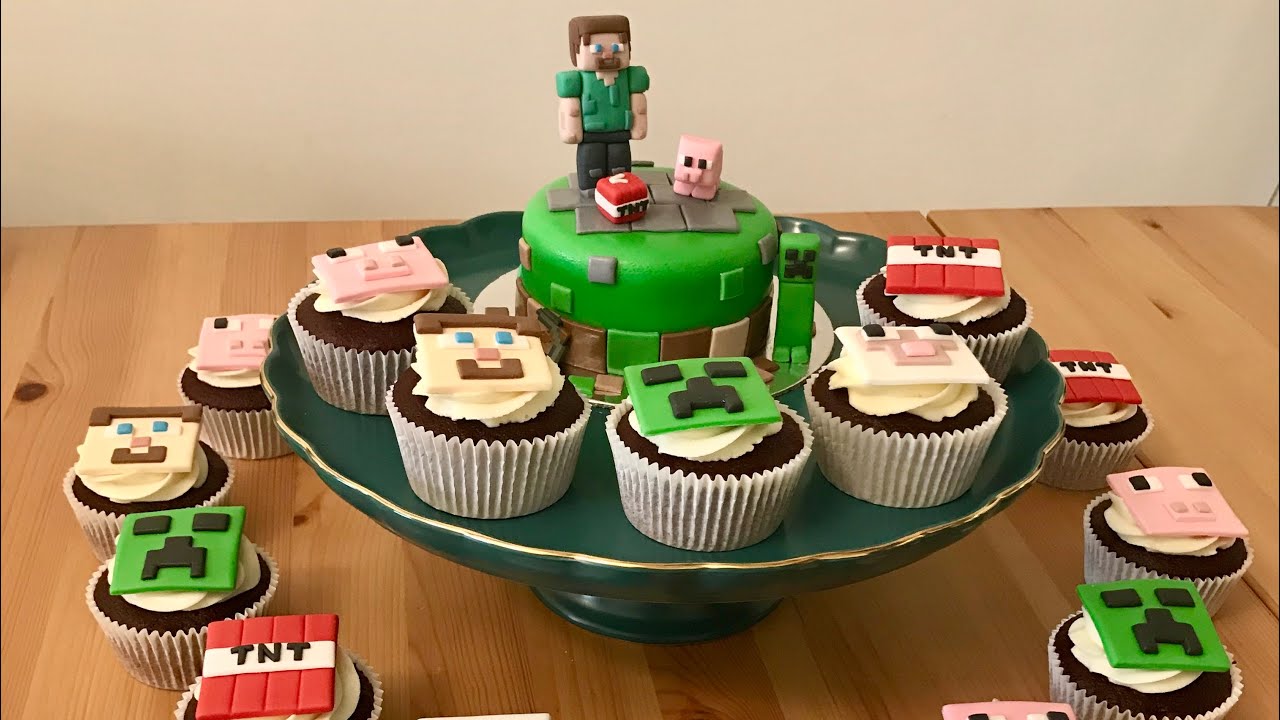 Minecraft Cupcakes Topper for Beginners
