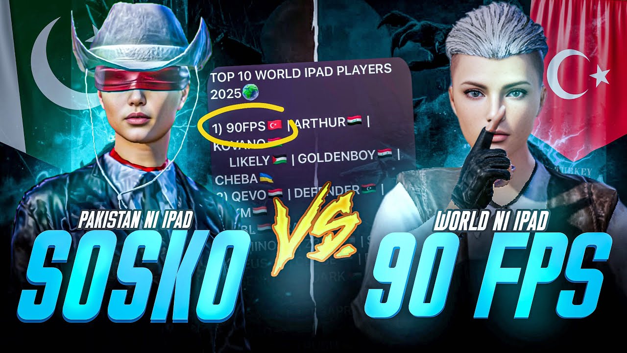90FPS🇹🇷 VS SOSKO🇵🇰 / BEST START OF 2026 / CAN I BEAT N1 IPAD PLAYER / @90fps_pubgm0 / INTENSE MATCH