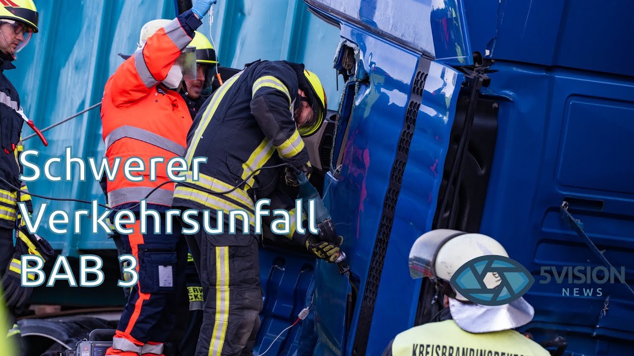 Stockstadt: Schwerer Verkehrsunfall auf BAB 3