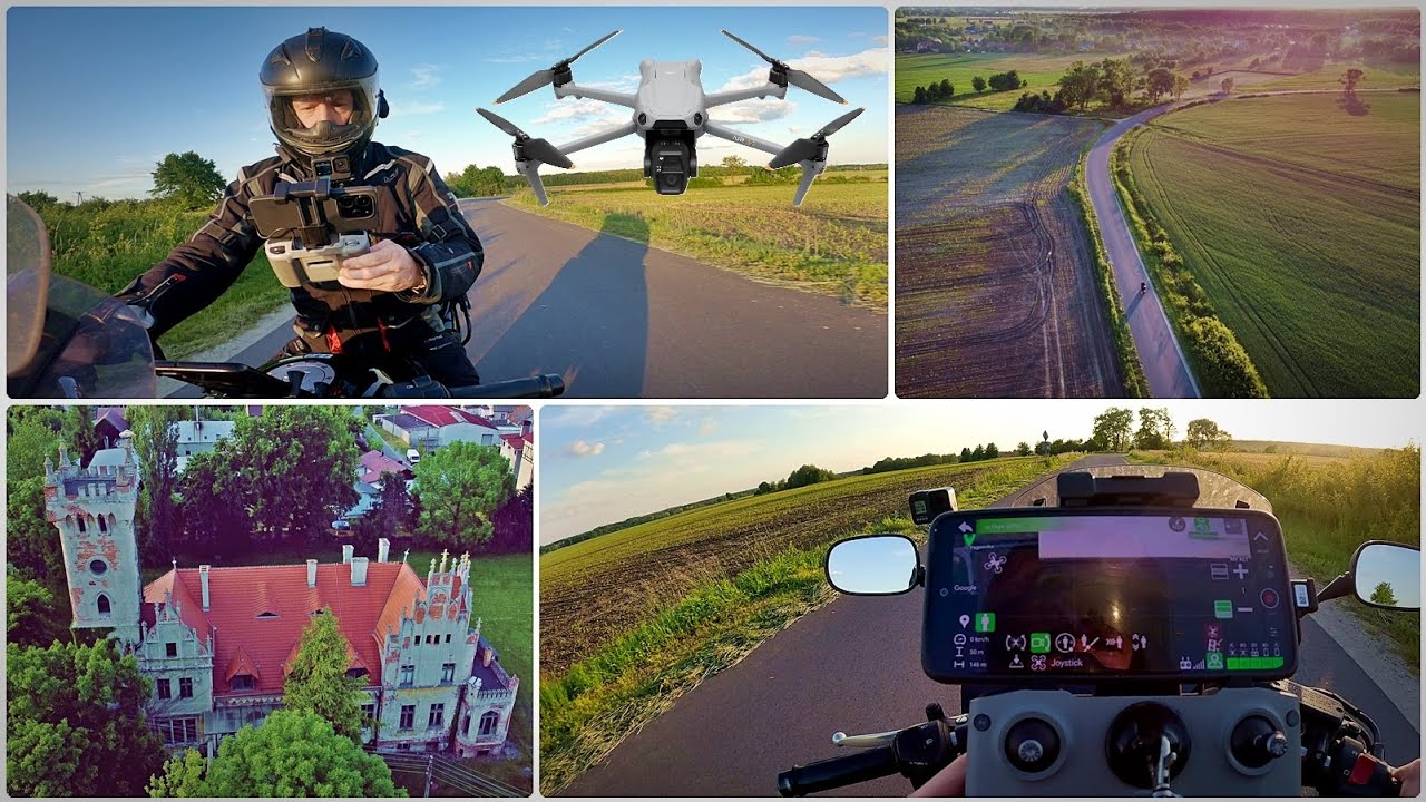 Testuję tryb Copilot (śledzenie) w aplikacji Maven dla DJI Mini 2 | Moto + Dron Vlog