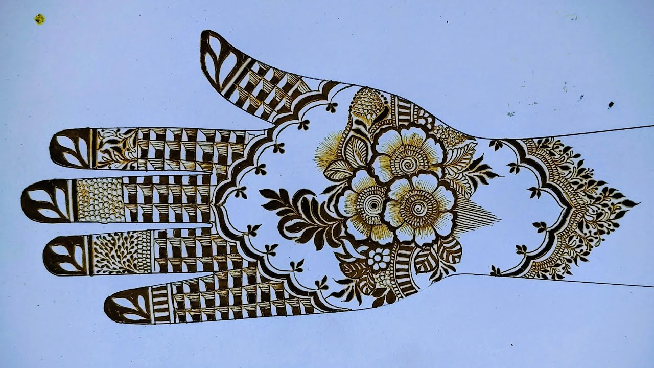 LIVE Mehndi Design 🌸 | Flower Mehndi for Beginners | Easy & Beautiful Mehandi Tutorial